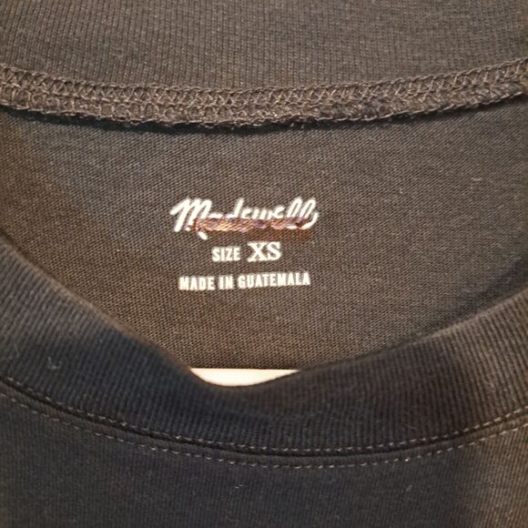 Madewell Northside Vintage Tee Short Sleeve 100% Cotton Black J8526 size XS NWT - Picture 3 of 7